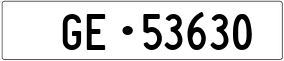 Trailer License Plate